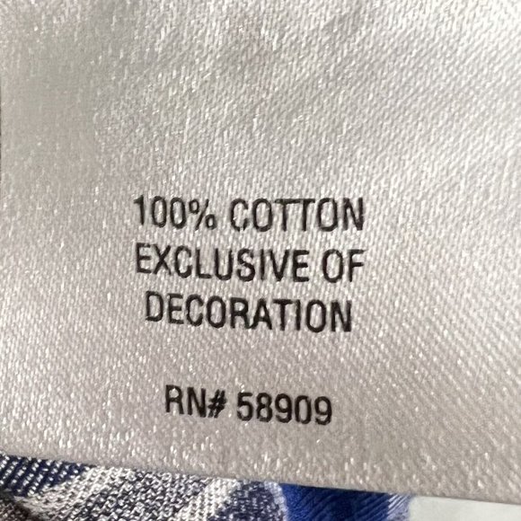 Daniel Cremieux Mens Shirt Large Button Down Shirt Blue Grey Plaid - Picture 7 of 10